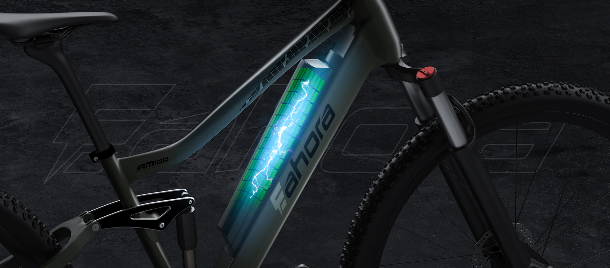 500W Electric Mountain Bike | 48V 14Ah eBike Lithium Battery | Eahora AM100