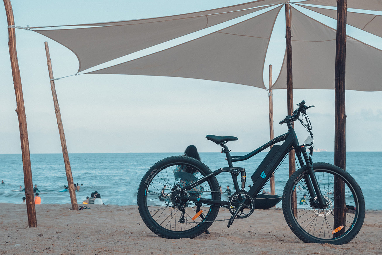 500W Electric Mountain Bike | Full Suspension Electric Mountain Bike | Eahora AM100